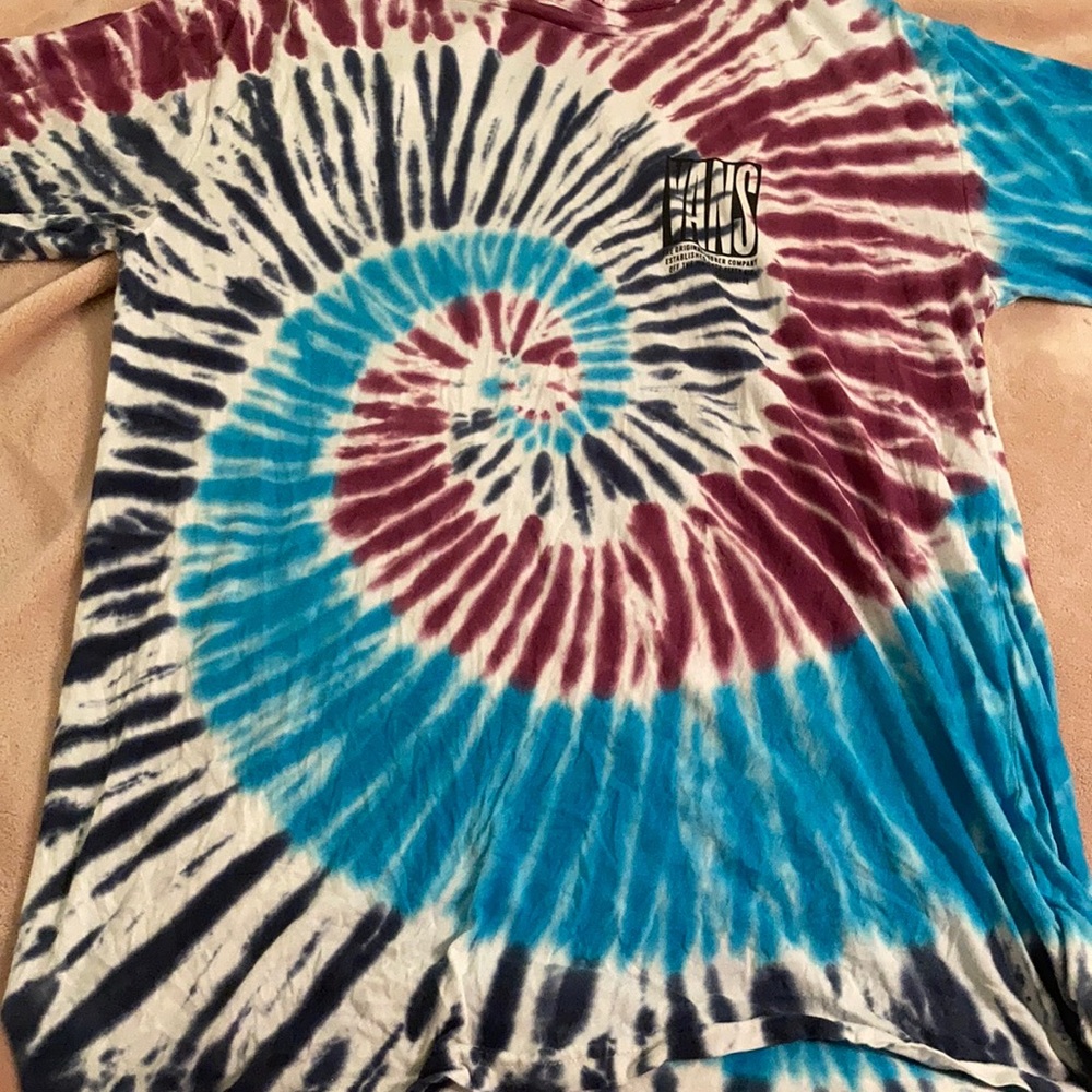 Vans Blocked In Tie dye T-shirt💜💙🤍